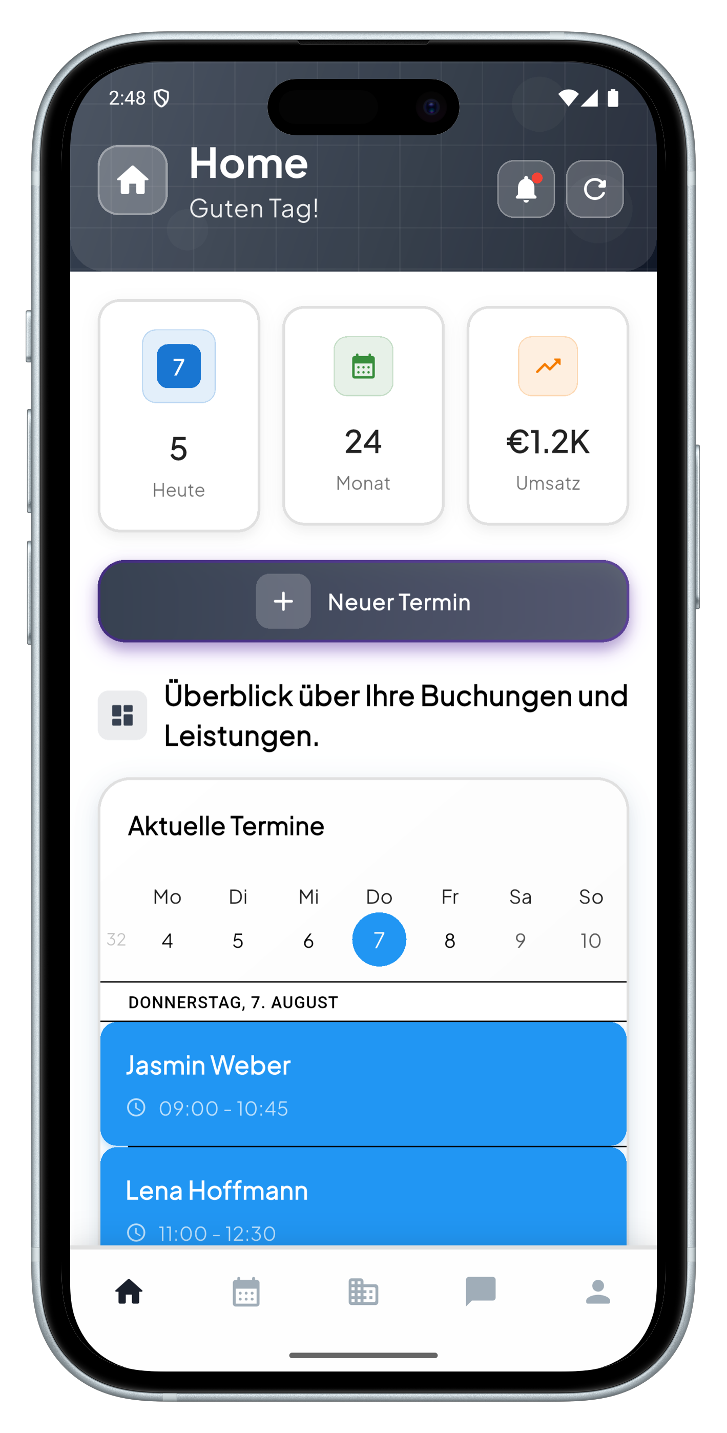 Kalender Ansicht